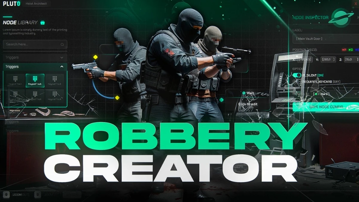 Robbery Creator FiveM | Create Robberies In-Game | Open Source
